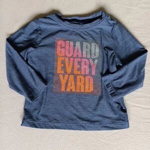 Athletic Works Sz 12M Blue Kids Shirt "Guard Every Yard"